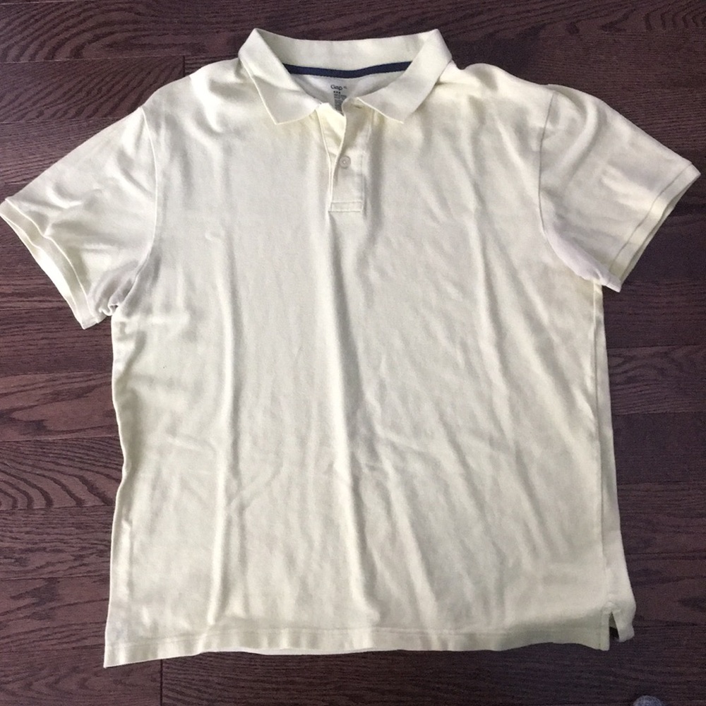 GAP Neon Yellow Short Sleeved Polo Shirt